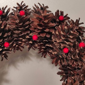 Waldkranz mit wilder Rose 25-30cm