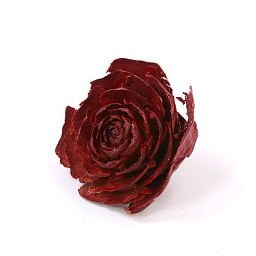 Cedar Wood Roses 6 pcs./pack Claret Lacquered