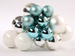 Glass balls on wire, 20- 30 mm, bunch of 18 pcs