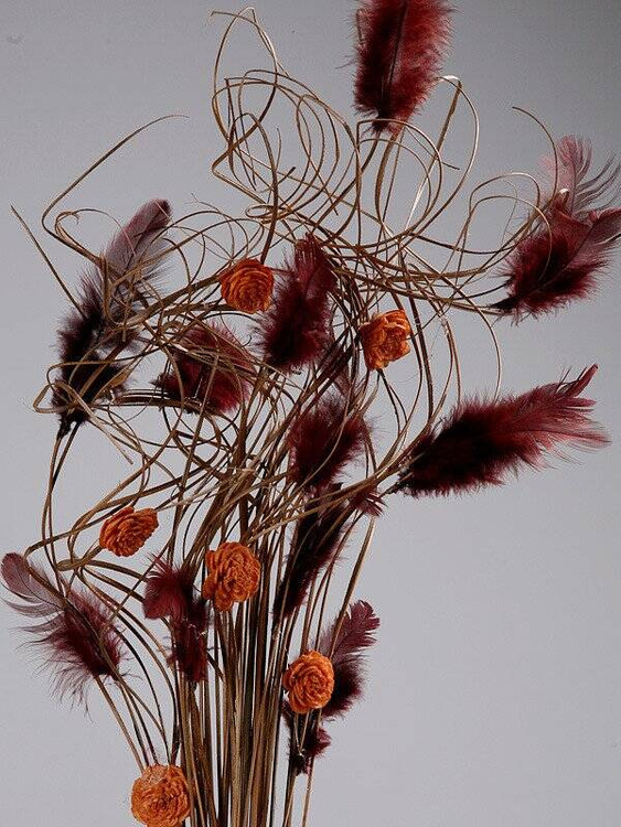 Dried salt flowers 45-50 pcs / pack - natural browns