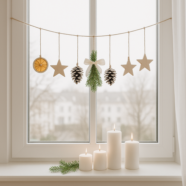 Zapfen, handbemalte Anhänger 6 / Pack