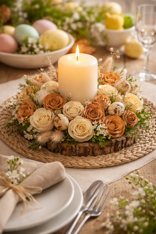 Zinia flowers,5-6 cm, 10 pcs/pkg - light brown