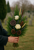 Wreath 35-40 cm purpkle