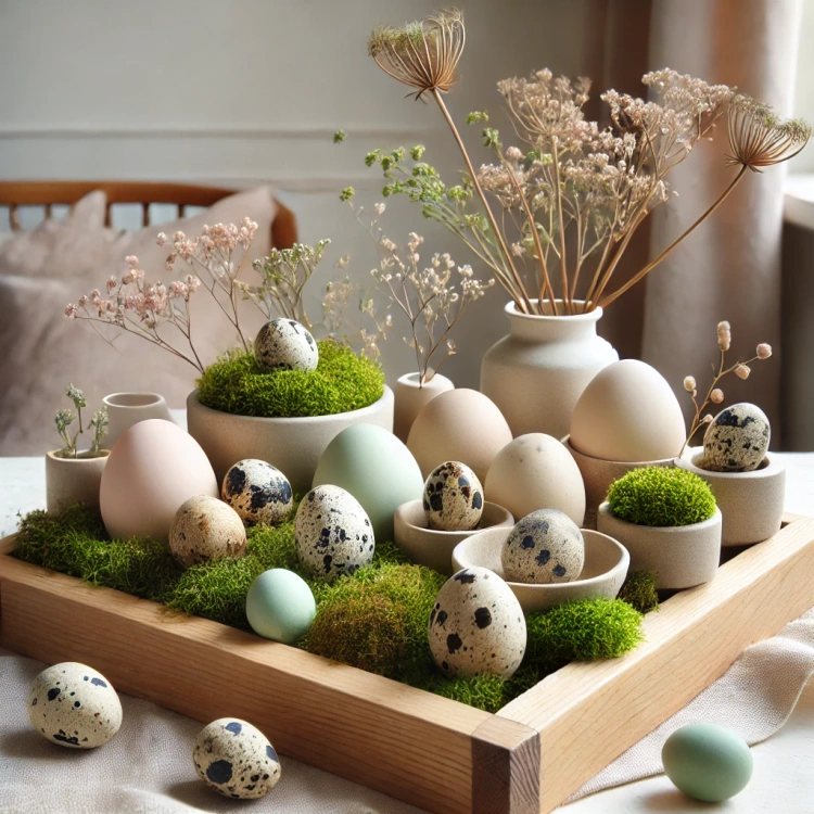 Quail blown eggs 6pcs/pkg