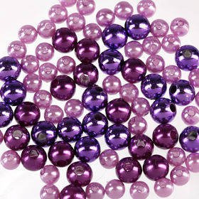 Pearls, decorative beads 50g violet