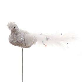 Glittered bird on stick 3