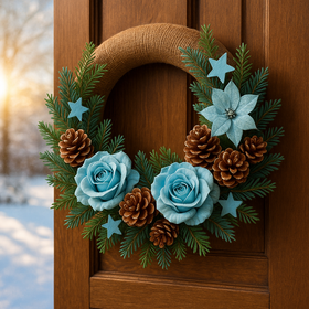 Lotos gefärbt Durchmesser 6-8 cm 6 Stck schwarz