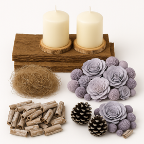 Gehänge aus Baumrinde, 16 cm