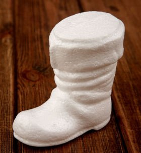 Styrofoam ball Mikołaj's shoe 3 pcs / pack 10/10 cm