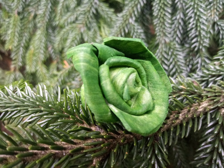 Zielone kwiaty shola 60 szt do świątecznych stroików, wieńców, stołu, DIY