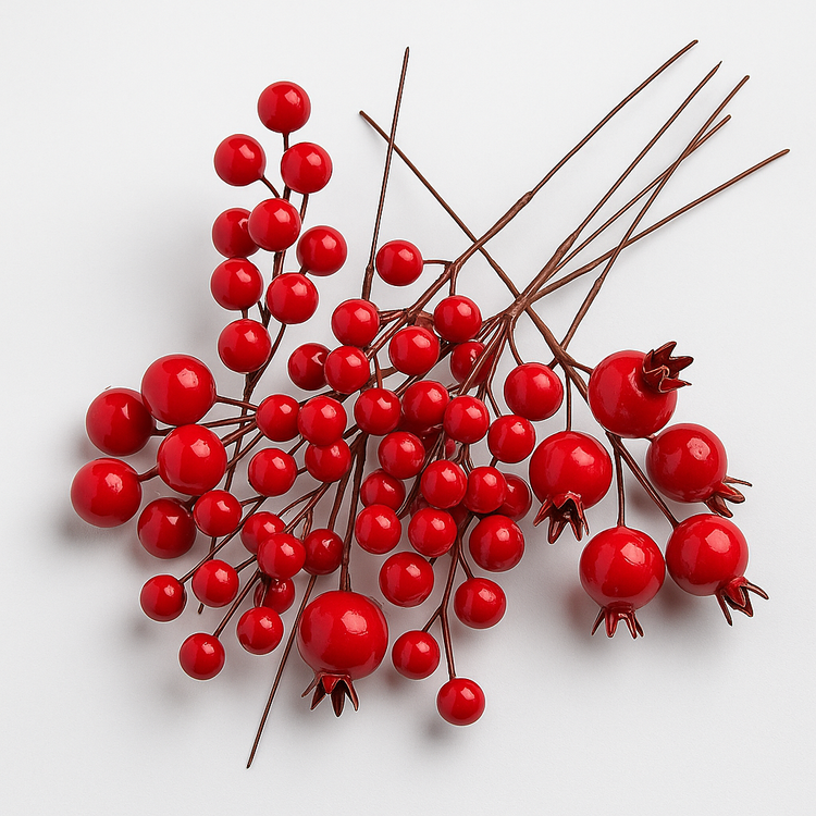 Apples on a wire, Christmas decoration