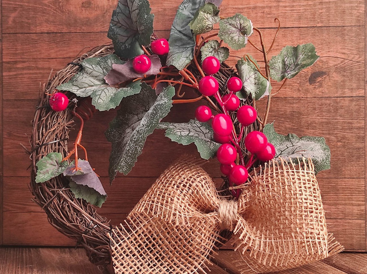 Winter wreath 21 cm
