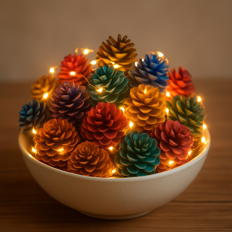 Federn in der Box - dunkles Rosa