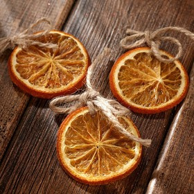 Anhänger orange 6 Stück / Op