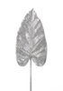 Silver leaf with glitter, 57 cm