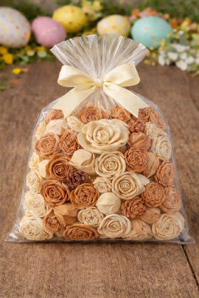 Zinia flowers,5-6 cm, 10 pcs/pkg - light brown