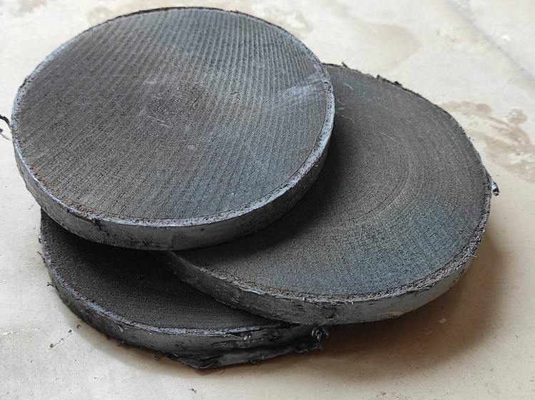 Wood slice for decoration, birch 10-12 cm thick. 1-2 cm pack of 3