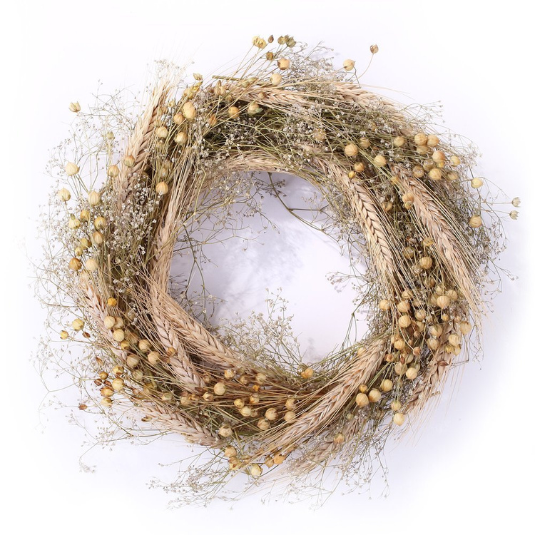 Bunch of grass, grains and linum, ca. 40 cm