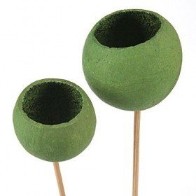 Bell Cup am Stäbchen, 3 Stücke, grün