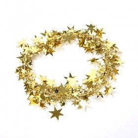 Girlande golden Sterne 270 cm