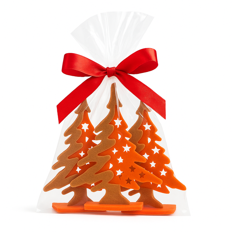 Filzweihnachtsbaum, 15 cm, orange