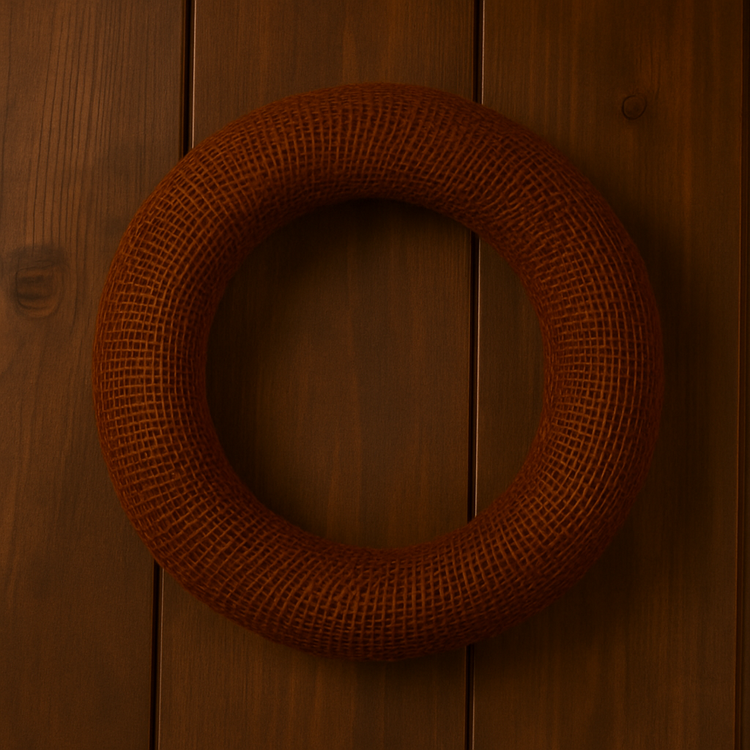 Jute wreath brown  ca. 25 cm