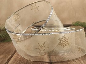 Weihnachtsband mit Draht, Breite 6 cm, Länge 250 cm