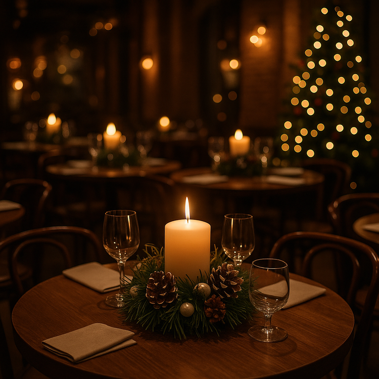 Świąteczny stroik ze świecą, szyszki, perełki, 12 cm – dekoracja, prezent, Boże Narodzenie