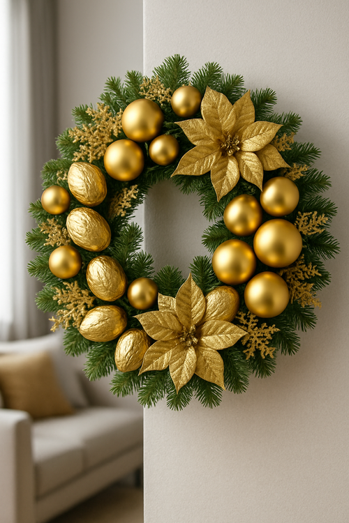 Exotische Früchte, 12 Stücke, golden