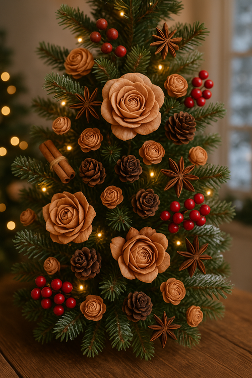 Dried salt flowers 45-50 pcs / pack - natural browns