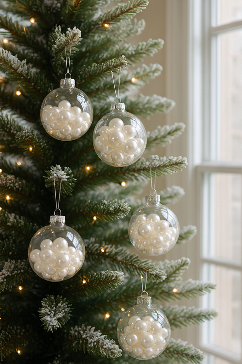 Pearls beads white 50g approx. 250 pieces