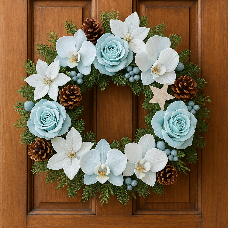 Lotos gefärbt Durchmesser 6-8 cm 6 Stck schwarz