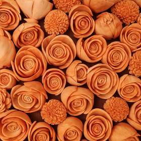 Getrocknete Salzblumen 45-50 Stück / Packung - Pfirsich