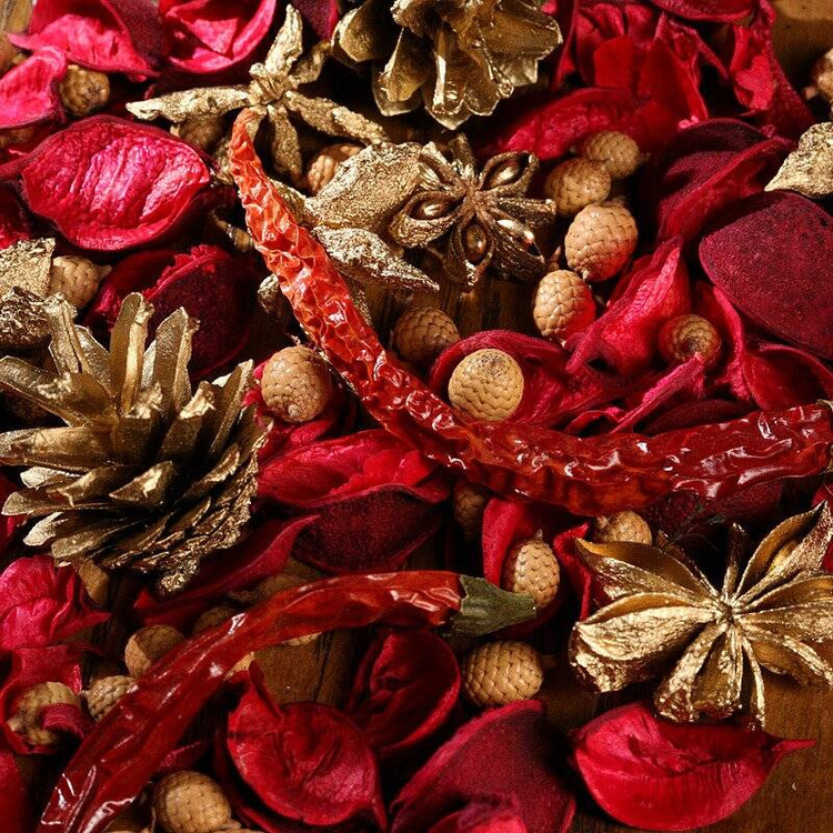 Pine cone, golden 12 pcs/ pkg
