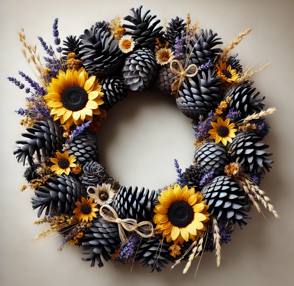 Blumenkasten mit Schwamm für trockene und künstliche Pflanzen 10/10 cm, Öko-Muster 