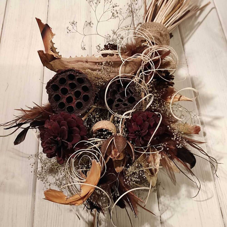 Strauß getrockneter Pflanzen 40-50 cm 
