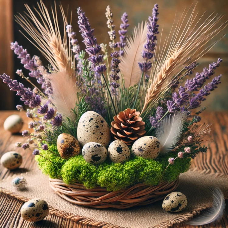 Dried lavender twigs bouquet 25 cm