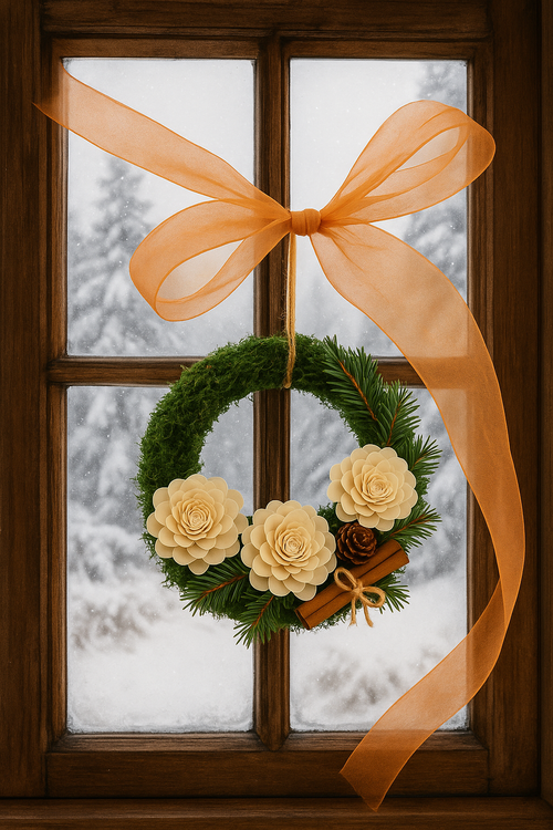 Organza GD 12 cm, 9 m lang, gesäumt, orange