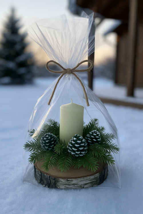 Lotus dyed diameter 6-8 cm 6 pcs/pkg black