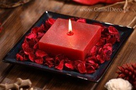 Potpourri set with candle- red