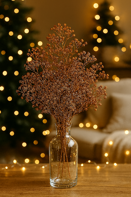 Artificial roses developed white WHITE 3 pcs / pack