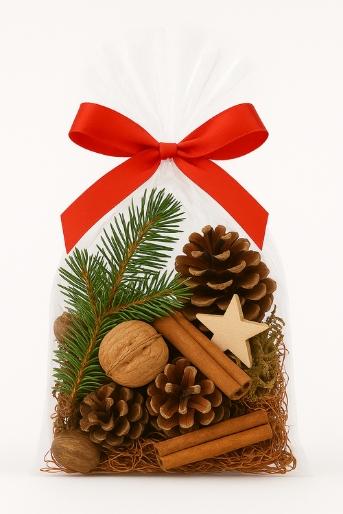 Decorative hazelnut 18 pcs - silver