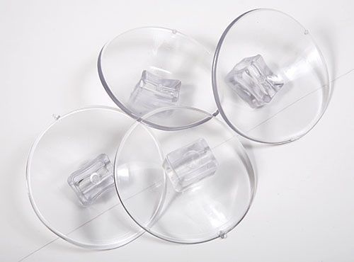 Suction cups, silicone, rubber, large approx. 5 cm (4 pcs / pack) 