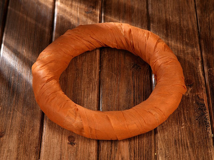 Wreath of interfacing 25 cm - cinnamon