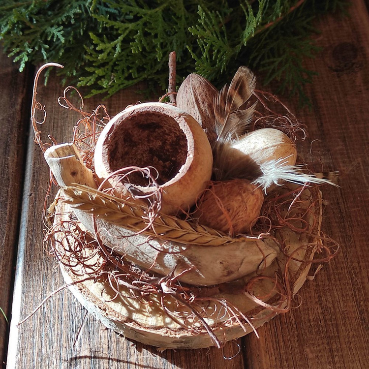 Naturalny stroik na Wielkanoc 2026 rękodzieło