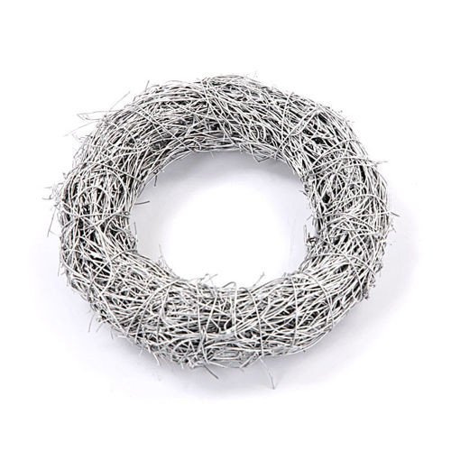 Faschinenkranz silbern 17 cm