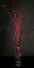 Birch, red with black, glitter, 40-60 cm