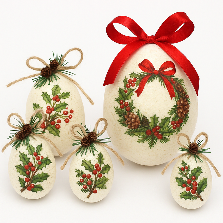 Egg of styrofoam, 6 cm, 6 pcs/pkg