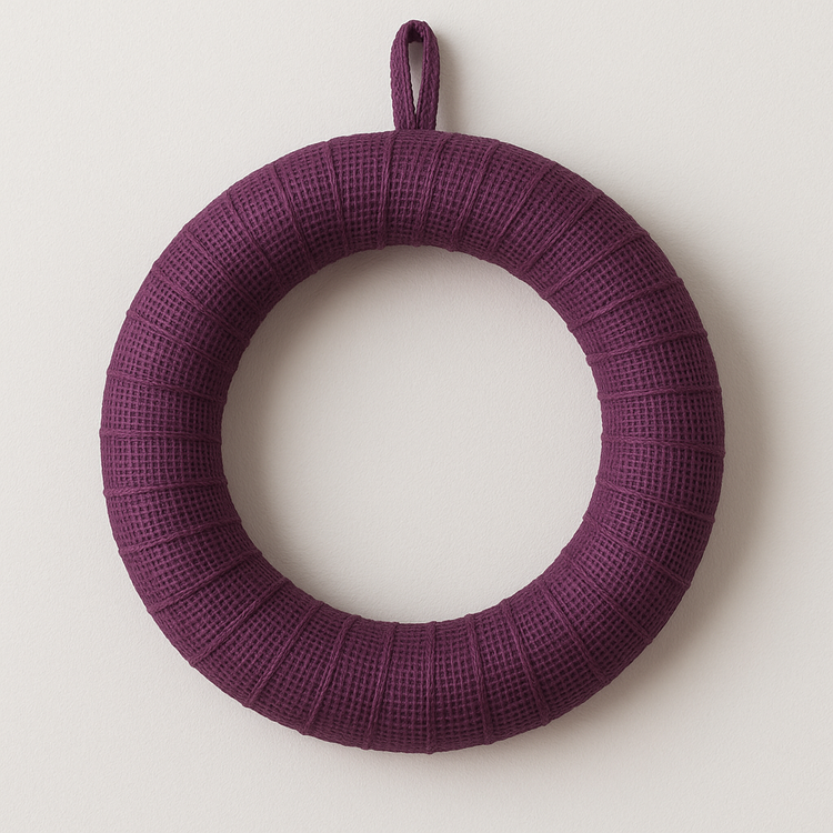 Kranz aus Jute violett ca. 25 cm