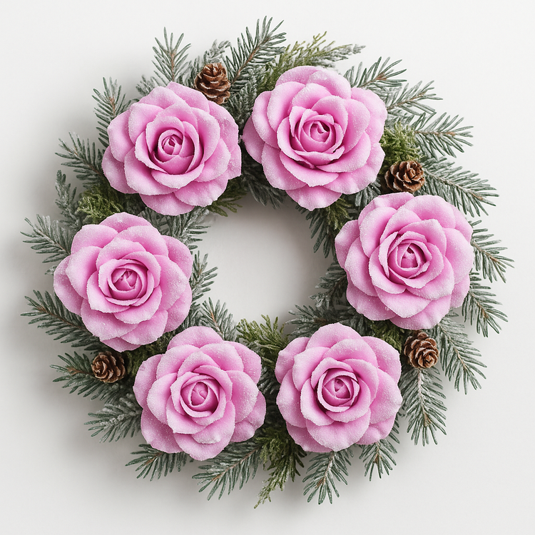 Köpfchen der Rose 3ST 11 cm violett